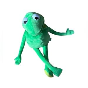 Disney Kermit the Frog Jim Jensen the muppets green‎ hand puppet plush stuffie